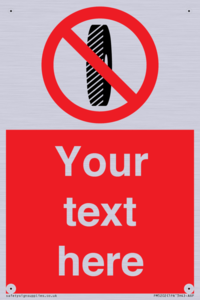 Custom Do Not Change Grinding Wheel Sign